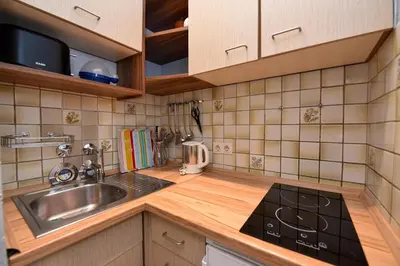 Küche/Küchenzeile in der Unterkunft Haus 