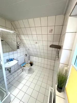 Ein Badezimmer in der Unterkunft Haus Nordseeschatz Appartement 14 Sonnendeck