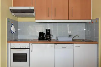 Küche/Küchenzeile in der Unterkunft Haus 