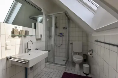 Ein Badezimmer in der Unterkunft 