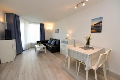 Ein Sitzbereich in der Unterkunft Haus 