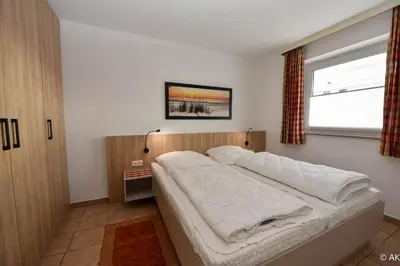 Ein Bett oder Betten in einem Zimmer der Unterkunft Haus 