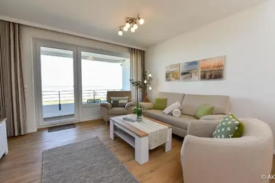 Ein Sitzbereich in der Unterkunft Haus 