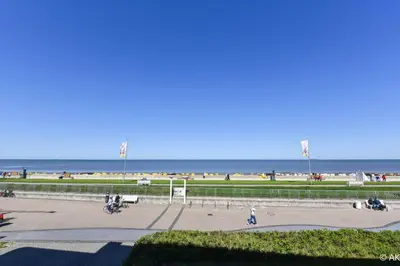 Ein allgemeiner Meerblick oder ein Meerblick von der Ferienwohnung aus