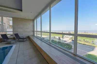 Ein Balkon oder eine Terrasse in der Unterkunft Haus 