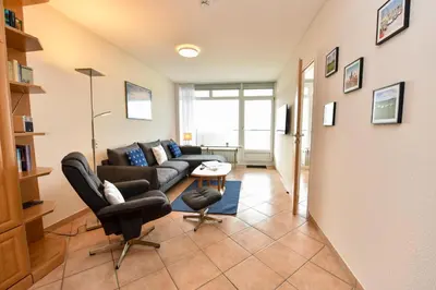 Ein Sitzbereich in der Unterkunft Haus 