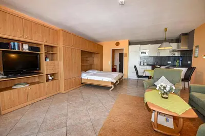Ein Bett oder Betten in einem Zimmer der Unterkunft Haus 