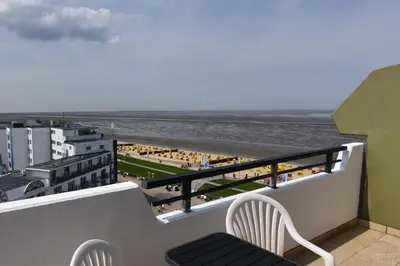 Ein Balkon oder eine Terrasse in der Unterkunft Haus 