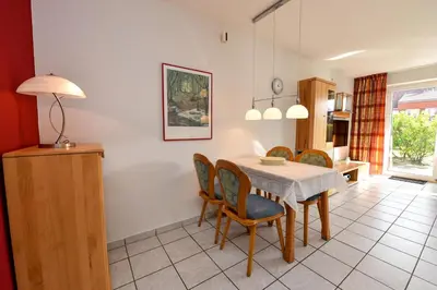 Ein Sitzbereich in der Unterkunft Haus 