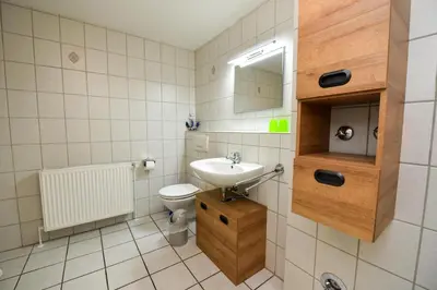 Ein Badezimmer in der Unterkunft Haus 