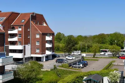 Das Gebäude in dem sich die Ferienwohnung befindet