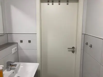 Ein Badezimmer in der Unterkunft Haus Elisabeth Fewo 5B