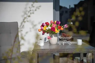 Getränke in der Unterkunft Haus Lütt Schick Apartment Feenja