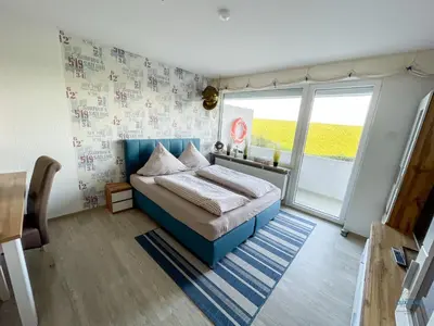 Ein Sitzbereich in der Unterkunft Haus Nautic Döse Wohnung 123