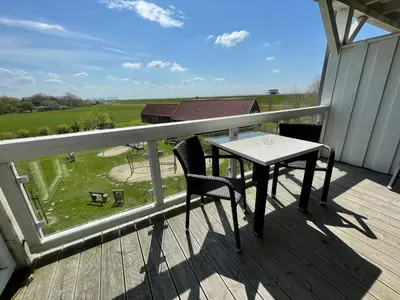 Ein Balkon oder eine Terrasse in der Unterkunft Resort Deichgraf Resort Deichgraf 27-12