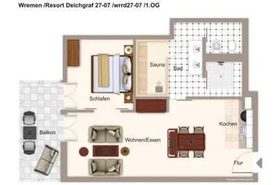 Grundriss der Unterkunft Resort Deichgraf Resort Deichgraf 27-07