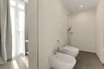 Ein Badezimmer in der Unterkunft Resort Deichgraf Resort Deichgraf 27-01