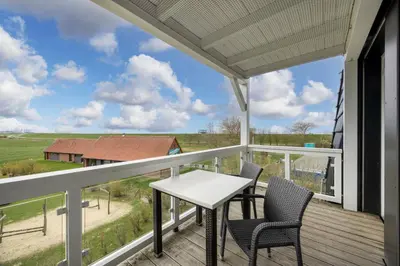 Ein Balkon oder eine Terrasse in der Unterkunft Resort Deichgraf Resort Deichgraf 27-13