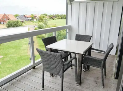 Ein Balkon oder eine Terrasse in der Unterkunft Resort Deichgraf Resort Deichgraf 31-12