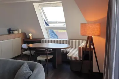 Ein Sitzbereich in der Unterkunft Resort Deichgraf Resort Deichgraf 31-18