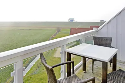 Ein Balkon oder eine Terrasse in der Unterkunft Resort Deichgraf Resort Deichgraf 31-20