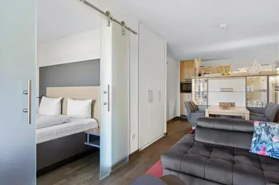 Ein Bett oder Betten in einem Zimmer der Unterkunft Resort Deichgraf Resort Deichgraf 31-07