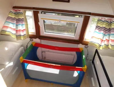 Ein Bett oder Betten in einem Zimmer der Unterkunft Ferienhaus Niemann