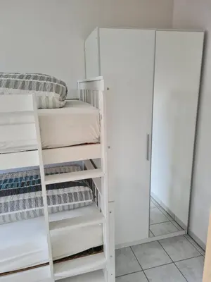 Ein Bett oder Betten in einem Zimmer der Unterkunft Watt will man Meer