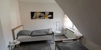 Ein Sitzbereich in der Unterkunft Ankes Ferienwohnung