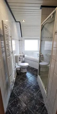 Ein Badezimmer in der Unterkunft Ankes Ferienwohnung