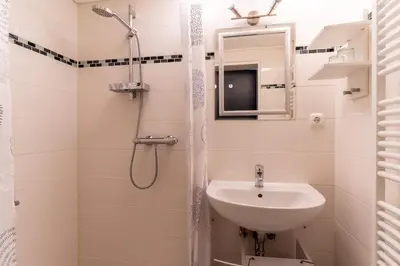 Ein Badezimmer in der Unterkunft Ankerplatz