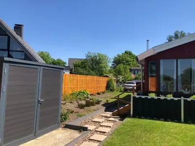 Ein Garten an der Unterkunft Ferienhaus“Wieden am See“
