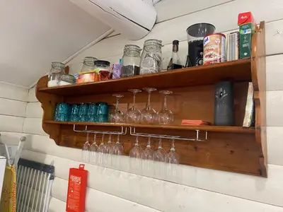 Lounge oder Bar in der Unterkunft Ferienhaus“Wieden am See“