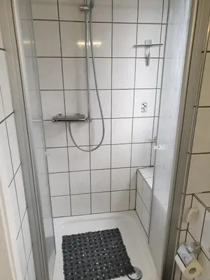 Ein Badezimmer in der Unterkunft Strandstraße 51a, FeWo Piratennest