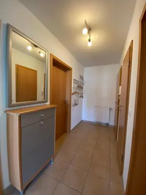 Küche/Küchenzeile in der Unterkunft Dünenwind, Ferienwohnung 1