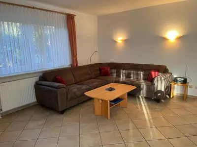 Ein Sitzbereich in der Unterkunft Am grooten Steen 20, Ferienwohnung 1