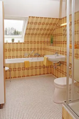 Ein Badezimmer in der Unterkunft Haus Apart, Whg 2