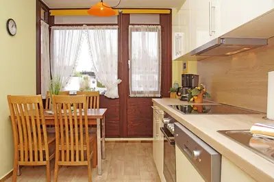 Küche/Küchenzeile in der Unterkunft Haus Apart, Whg 1