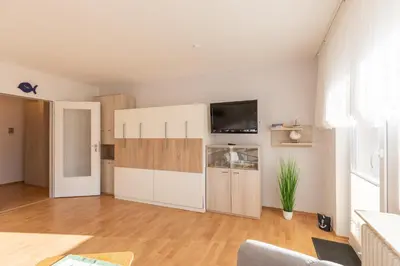Küche/Küchenzeile in der Unterkunft Haus Baltic, Whg 13