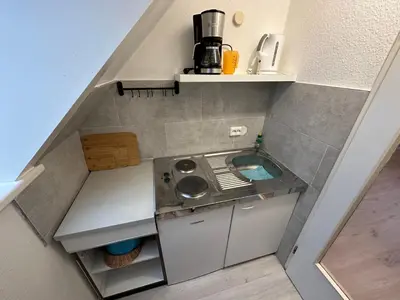 Küche/Küchenzeile in der Unterkunft Haus Seefalke - 250 m zum Meer