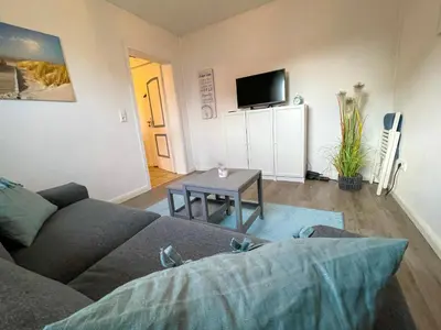 TV/Unterhaltungsangebot in der Unterkunft Ferienwohnung „Deichgeflüster“ nahe der Nordsee