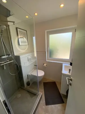 Ein Badezimmer in der Unterkunft 