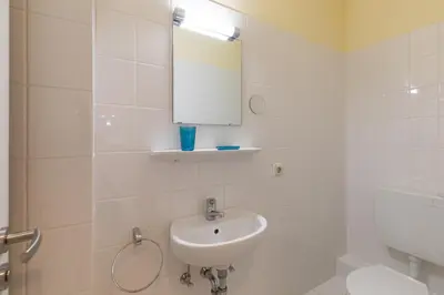 Ein Badezimmer in der Unterkunft Haus Knechtsand, Whg 401