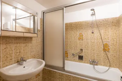 Ein Badezimmer in der Unterkunft Haus Medemsand, Whg 206
