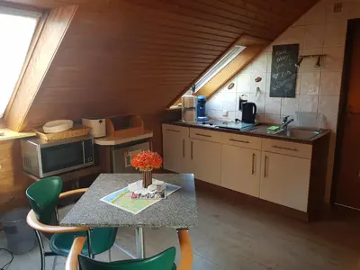 Küche/Küchenzeile in der Unterkunft FewoLeopold - Apartment - Fewo 3