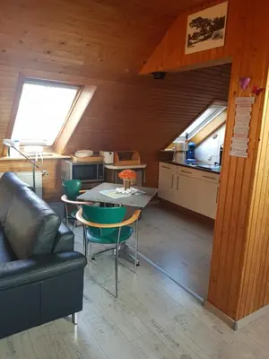 Ein Sitzbereich in der Unterkunft FewoLeopold - Apartment - Fewo 3