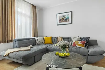 Ein Sitzbereich in der Unterkunft Villa Nova