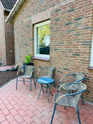 Ein Patio oder anderer Außenbereich in der Unterkunft Diek Hus