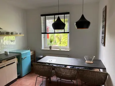 Küche/Küchenzeile in der Unterkunft Diek Hus
