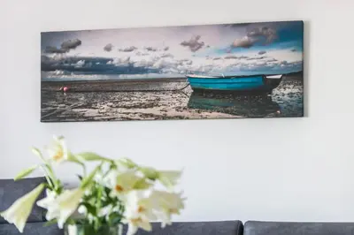 Ein Sitzbereich in der Unterkunft Haus Deichkieker Apartment 4 2 Watt n Meer